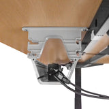 NNEDSZ LSG Pacer M5 with Dual Motor Automatic Standing Desk 150cm in Oak/Black and Cable Management