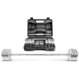 NNEDSZ LSG 2-in-1 Dumbbell Barbell Set with Case 30kg