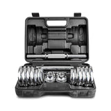 NNEDSZ LSG 2-in-1 Dumbbell Barbell Set with Case 30kg