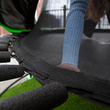 NNEDSZ Kids 12ft HyperJump4 Spring Trampoline