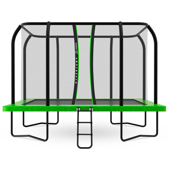 NNEDSZ Kids 12ft x 8ft HyperJump Rectangle Spring Trampoline
