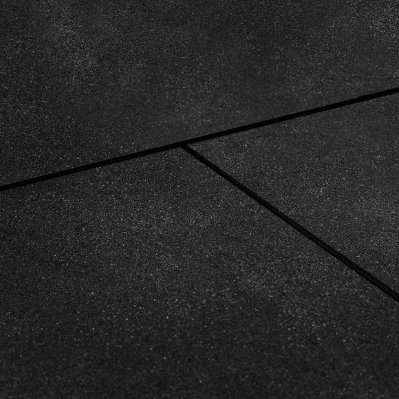 NNEDSZ 10mm Commercial Bevelled Edge Rubber Gym Tile Mat (1m x 1m) - Set of 6