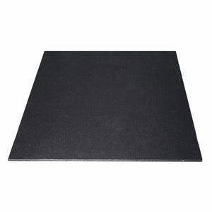 NNEDSZ 15mm Commercial Bevelled Edge Rubber Gym Tile Mat (1m x 1m) - Set of 6