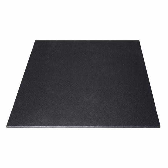 NNEDSZ 15mm Commercial Bevelled Edge Rubber Gym Tile Mat (1m x 1m) - Set of 6