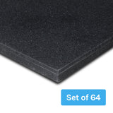 NNEDSZ CORTEX Rubber Gym Floor Mat 15mm Set of 64