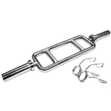 NNEDSZ Olympic Tricep Bar with Spring Collar