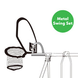 NNEDSZ Kids Swish Trampoline Basketball Ring with Metal Swing Set Adaptor