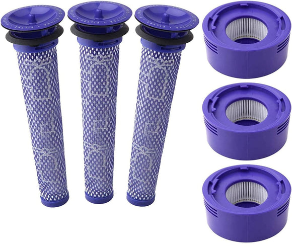 NNEDSZ 3 X Filter Kits for DYSON V7 (SV11, SV37) & V8 (SV10, SV25) Vacuum Cleaners