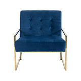 NNEDSZ Carman Arm Chair Blue Velvet
