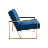 NNEDSZ Carman Arm Chair Blue Velvet
