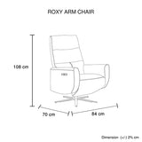 NNEDSZ Arm Chair Power Recliner 360 Degree Swiveling Cow Leather USB Charger Metal Legs