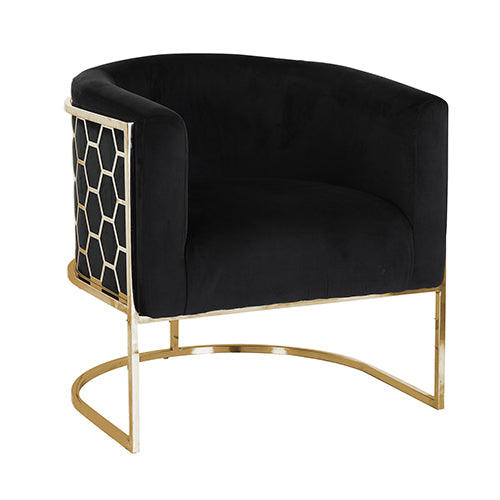 NNEDSZ Vinatge Arm Chair Black Velvet