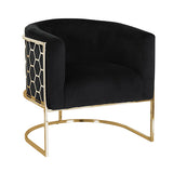 NNEDSZ Vinatge Arm Chair Black Velvet