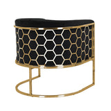 NNEDSZ Vinatge Arm Chair Black Velvet