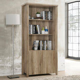 NNEDSZ Display Shelf Book Case Stand Bookshelf Natural Wood like MDF in Oak Colour