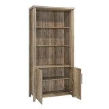 NNEDSZ Display Shelf Book Case Stand Bookshelf Natural Wood like MDF in Oak Colour