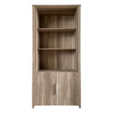 NNEDSZ Display Shelf Book Case Stand Bookshelf Natural Wood like MDF in Oak Colour