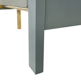 NNEDSZ 5 Pieces Bedroom Suite in Solid Wood & MDF King Size Grey Colour Bed, Bedside Table, Dresser & Tallboy