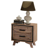 NNEDSZ 5 Pieces Bedroom Suite King Size Silver Brush in Acacia Wood Construction Bed, Bedside Table, Tallboy & Dresser