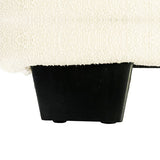 NNEDSZ King Size High Rise Headboard Linen Beige Fabric Four MDF Drawers with Wheels Bed Frame
