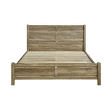 NNEDSZ Queen Size Bed Frame Natural Wood like MDF in Oak Colour