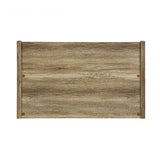NNEDSZ Queen Size Bed Frame Natural Wood like MDF in Oak Colour