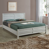 NNEDSZ Queen Size Bed Frame Natural Wood like MDF in Oak Colour