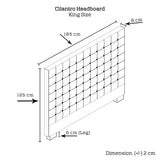 NNEDSZ Bed Head King Charcoal Headboard Upholstery Fabric Tufted Buttons