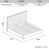 NNEDSZ Hillsdale Bed Frame Polyester Fabric Padded Upholstery High Quality Slats Polished Stainless Steel Feet