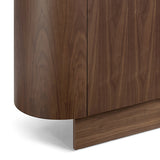 NNEDSZ Buffet MDF Melamine Interior Storage In Dark Walnut colour