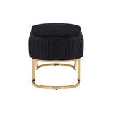 NNEDSZ Noori Bench Chair Black Velvet