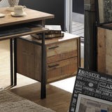 NNEDSZ Bedside Table 2 drawers Night Stand Particle Board Construction in Oak Colour