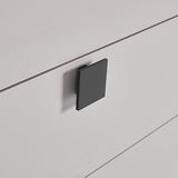 NNEDSZ Bedside Table with 2 Storage Drawers MDF Combination of Champagne and Black Colour Nightstand