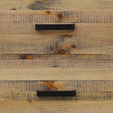 NNEDSZ Bedside Table 2 drawers Night Stand Solid Wood Storage Light Brown Colour