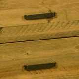 NNEDSZ Bedside Table 2 drawers Night Stand Solid Wood Storage Light Brown Colour