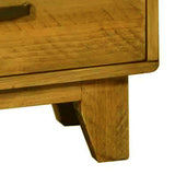 NNEDSZ Bedside Table 2 drawers Night Stand Solid Wood Storage Light Brown Colour