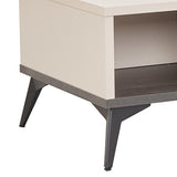 NNEDSZ Coffee Table 2 Open Storage Cabinet MDF in Champagne Colour