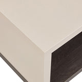 NNEDSZ Coffee Table 2 Open Storage Cabinet MDF in Champagne Colour