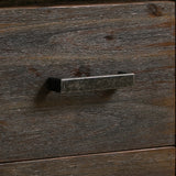 NNEDSZ Coffee Table Solid Acacia Wood & Veneer 1 Drawers Storage Chocolate Colour