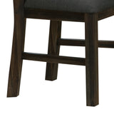NNEDSZ 2x Wooden Frame Leatherette in Solid Wood Acacia & Veneer Dining Chairs in Chocolate Colour