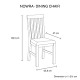 NNEDSZ 2x Wooden Frame Leatherette in Solid Wood Acacia & Veneer Dining Chairs in Chocolate Colour