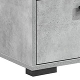 NNEDSZ Tallboy with 5 Storage Drawers MDF Combination of Black & Cement Colour