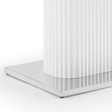 NNEDSZ Dining Table Ceramic Table Top MDF Stainless Steel feet