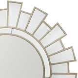 NNEDSZ Wall Mirror MDF Silver Clear Image Lightweight MRR-02
