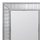 NNEDSZ Wall Mirror MDF Silver Mirror Clear Image Rectangular Shape MRR-07