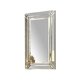 NNEDSZ Wall Mirror MDF Construction Rectangular Shape Silver Colour