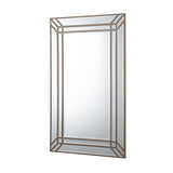 NNEDSZ Wall Mirror MDF Construction Rectangular Shape Silver Colour