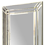 NNEDSZ Wall Mirror MDF Construction Rectangular Shape Silver Colour