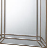 NNEDSZ Wall Mirror MDF Construction Rectangular Shape Silver Colour