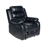 NNEDSZ 1R Seater Finest Leatherette Recliner Feature Console LED Light Ultra Cushioned